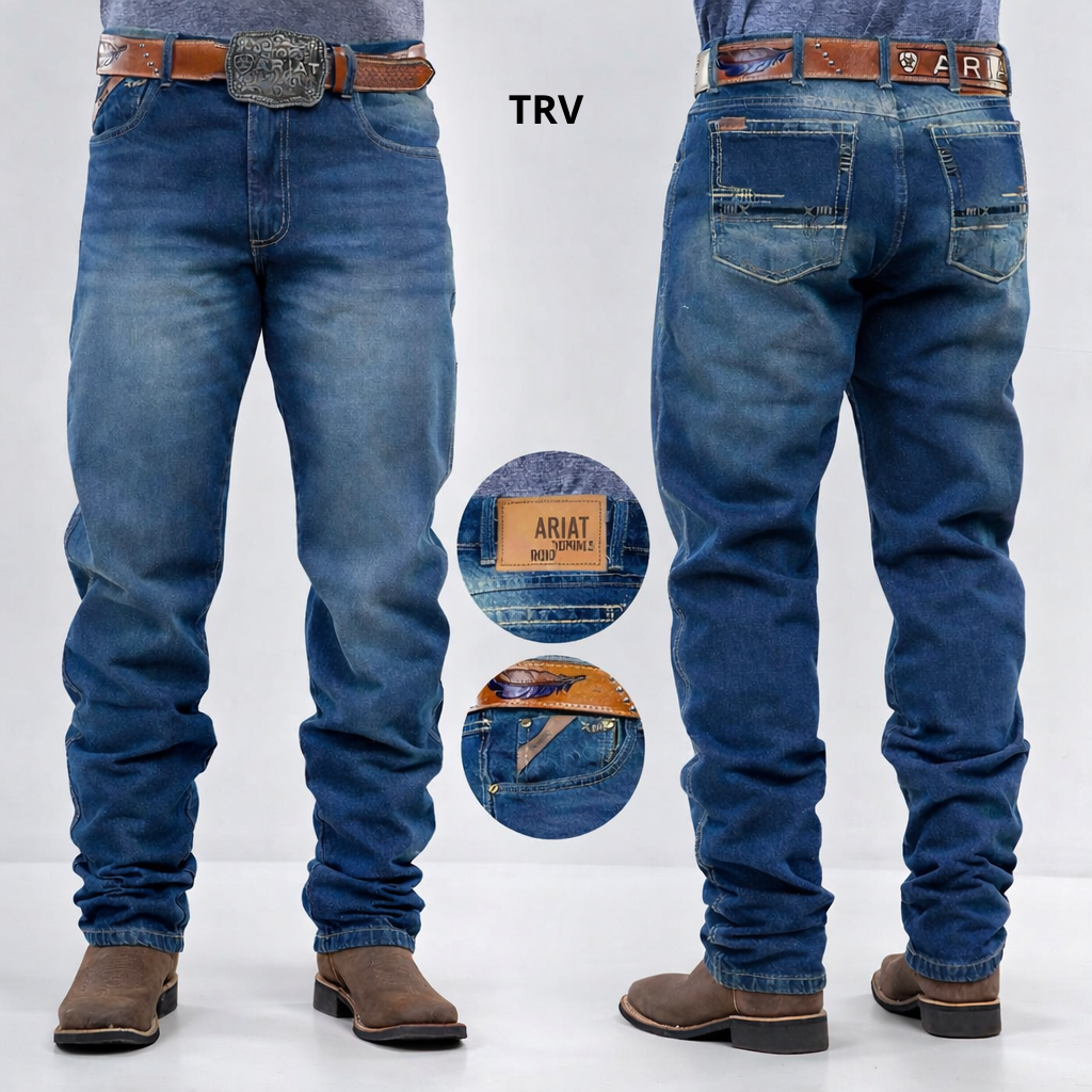 Calça Jeans Country Ariat Azul Claro Premium