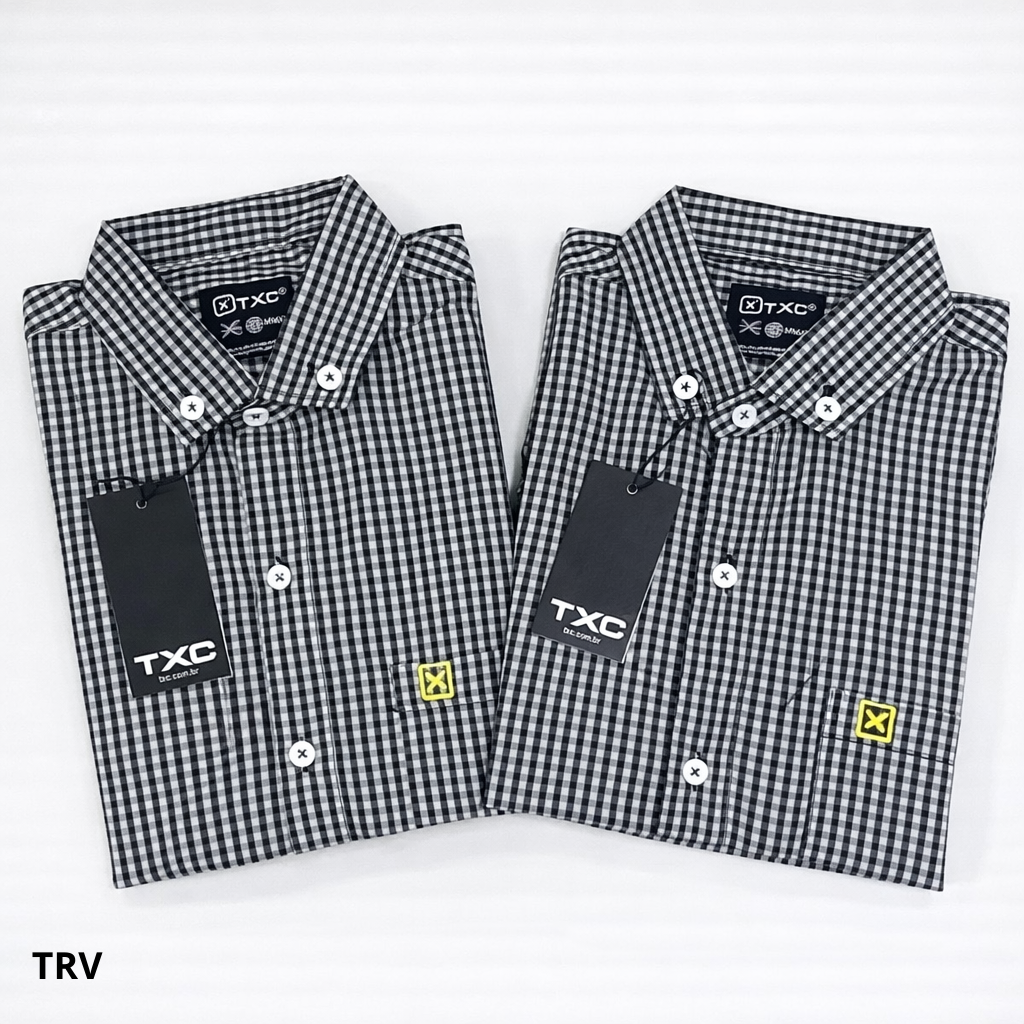 Camisa Country TXC Xadrez Preto e Branco