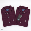 Camisa Country TXC Xadrez Bordô
