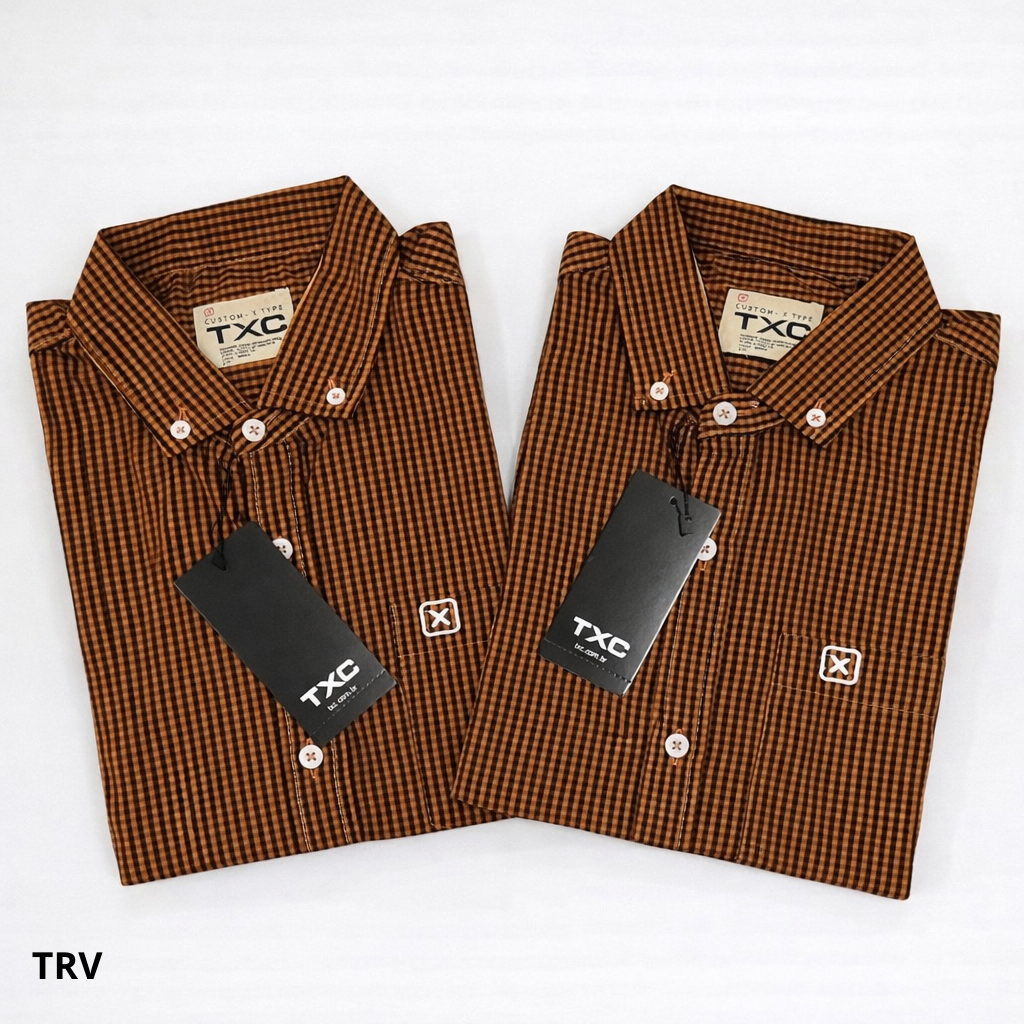 Camisa Country TXC Xadrez Marrom