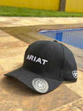 Boné Country Ariat Preto Logo Branco
